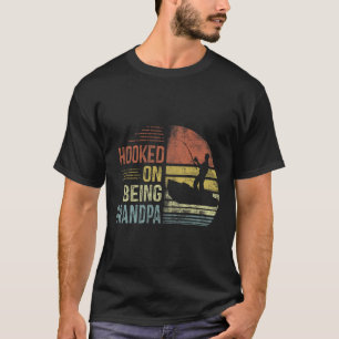 Camiseta Atrapado en ser regalos de pesca de abuelo Día del