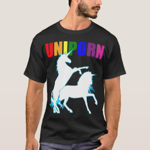 Camiseta Atrapado inapropiado de unicornio gay gay adulto g