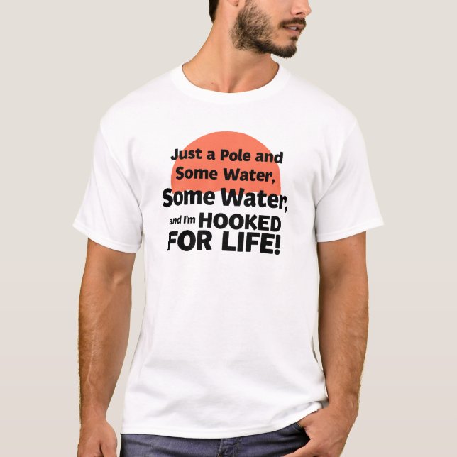 Camiseta Atrapado para Toda la Vida Pesca (Anverso)