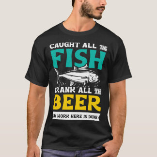 Camiseta Atrapado todo el regalo de mariscos de pescado