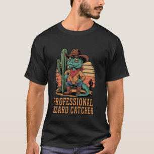 Camiseta Atrapador Profesional de Lagartos Divertido Amante