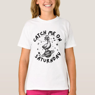 Camiseta Atrapame el sábado Pun Humor