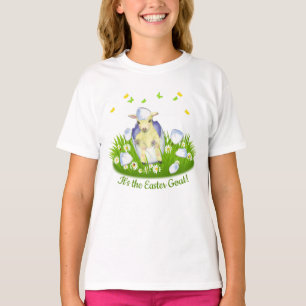 Camiseta Atrapamiento de cabra de Pascua con huevo de Pascu