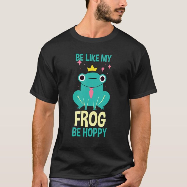 Camiseta Atrapando Anfibios El que atrapa ranas es como la  (Anverso)