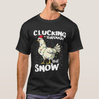 Camiseta Atrapando por el granjero de Nieve de Santa Hat