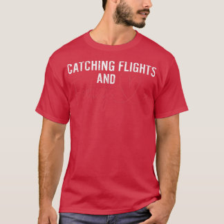 Camiseta Atrapando vuelos Novia divertida Esposa Boda Casad