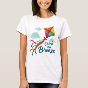 Camiseta Atrapar La Cometa Voladora De La Brisa