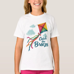 Camiseta Atrapar La Cometa Voladora De La Brisa