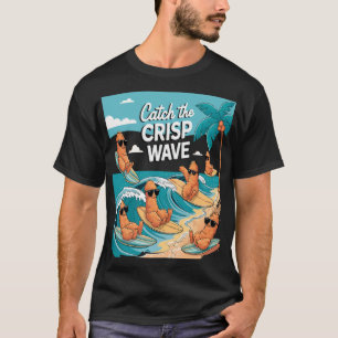 Camiseta Atrapar la ola de Crisp: Surfing Chicken Tenders