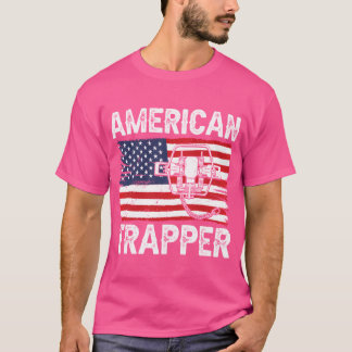 Camiseta Atrapar la trampa de la bandera norteamericana caz