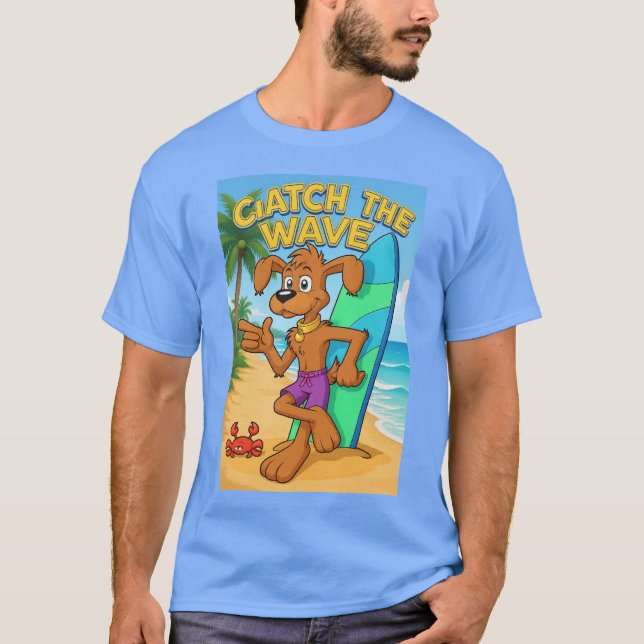 CAMISETA ATRAPAR LAS OLAS (Anverso)