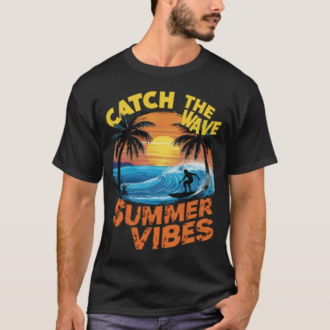 Camiseta atrapar Las olas Vibraciones de verano (Anverso)