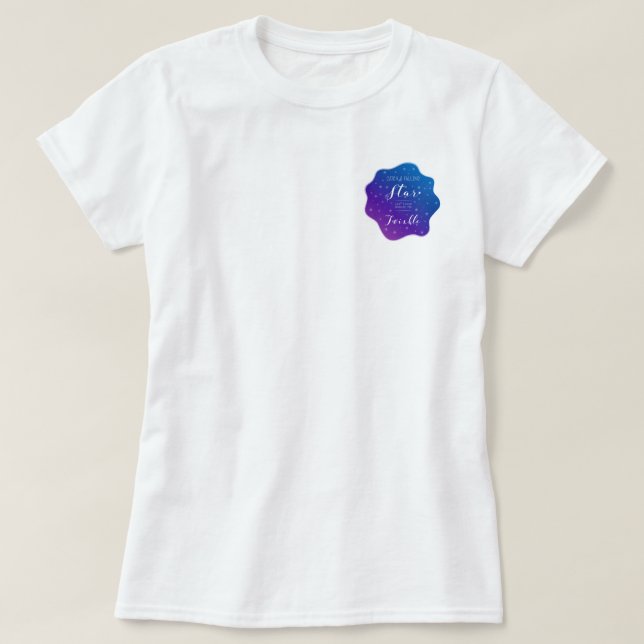Camiseta Atrapar una estrella que cae (Diseño del anverso)