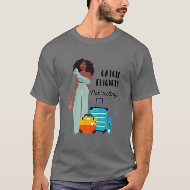 Camiseta Atrapar vuelos sin sentir Melanin Reina (Anverso)