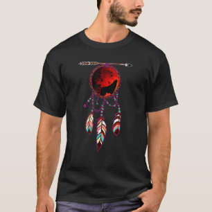 Camiseta Atrapasueños Lobo Timber Nativo Americano Indio T