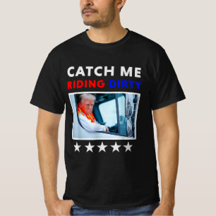 Camiseta Atrápenme en el sucio voto basura de Trump