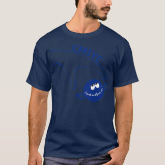 Camiseta Atrápenme si pueden esporar CMIYC en azul
