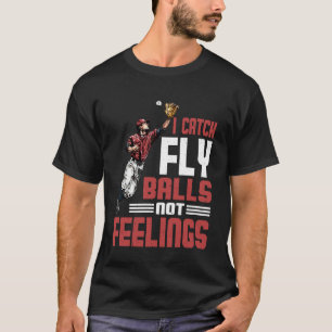 Camiseta Atrapo Pelotas Al Aire No Sentimientos Béisbol Jar