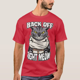 Camiseta Atrás A La Derecha Meow Crazy Lady Cat Funny Gatos