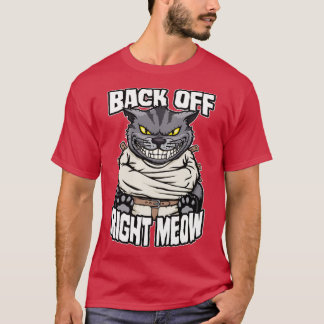 Camiseta Atrás A La Derecha Meow Crazy Lady Cat Funny Gatos
