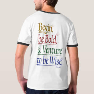 Camiseta Atrás - Cita mágica de horace Ringer T-Shirt