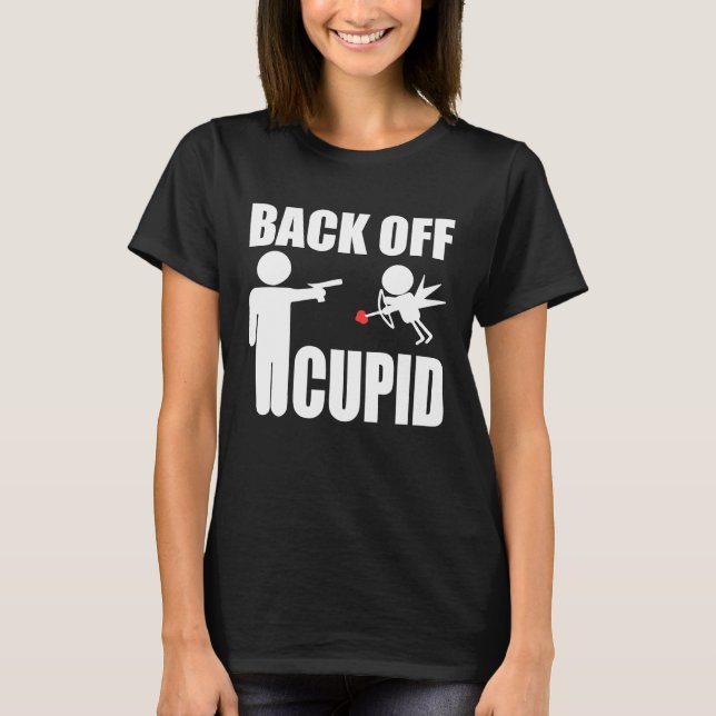 Camiseta Atrás cupido, la conciencia de los que están en co (Anverso)