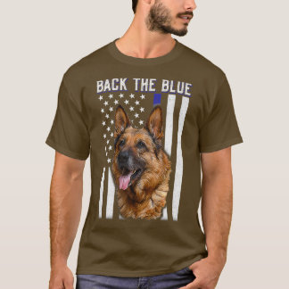 Camiseta Atrás El Pastor Alemán Azul