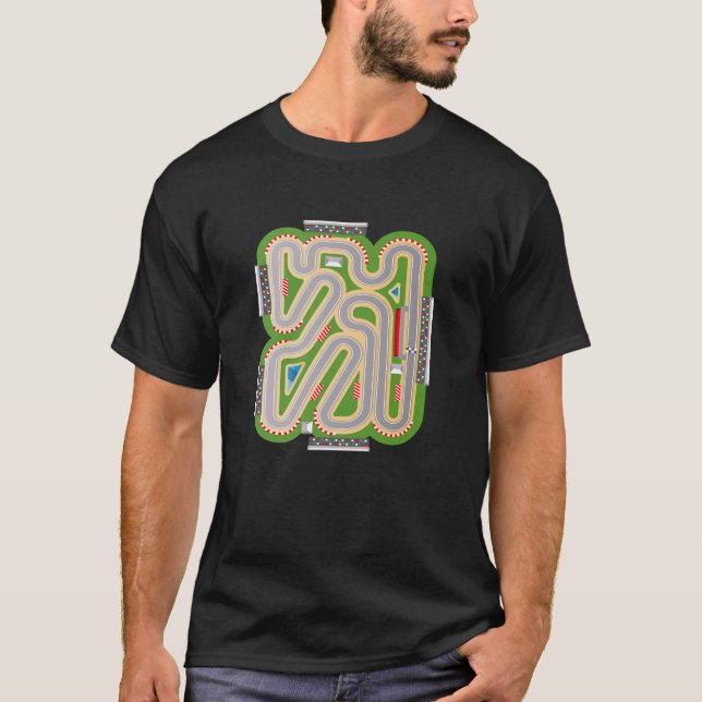 Camiseta ATRÁS Juega a los coches en la carrera de moto de  (Anverso)