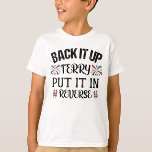 Camiseta Atrás Terry lo puso al revés 4 de julio