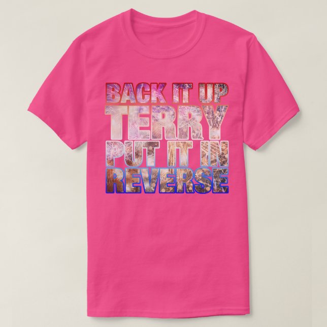Camiseta Atrás Terry lo puso al revés Gracioso 4 de Ju (Diseño del anverso)