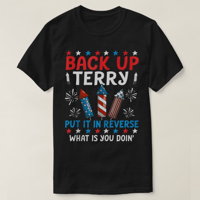 Camiseta Atrás Terry Lo Puso En El Fuego De Reverso 4 De Ju (Diseño del anverso)