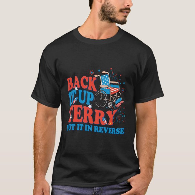 Camiseta Atrás, Terry Lo Puso En Reverso 4 De Julio De Fir (Anverso)