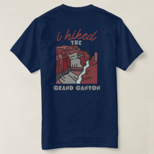 Camiseta atrás y adelante caminé por el gran cañón, excursi