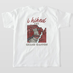 Camiseta atrás y adelante caminé por el gran cañón, excursi