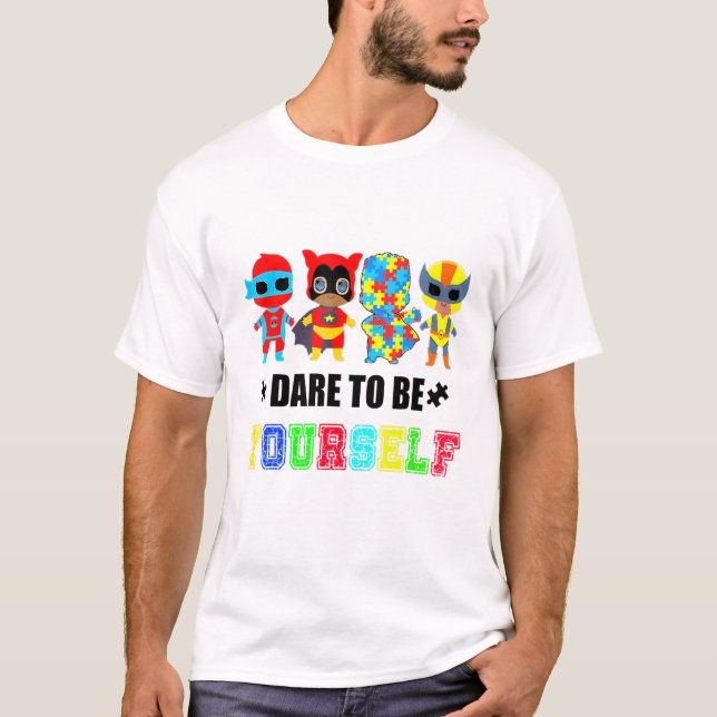 Camiseta Atrévase A Ser Tee Cute Lgbt Pride Conciencia (Anverso)