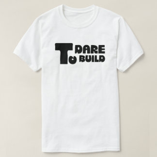 Camiseta Atrévete a Construir – Tipografía Minimalista Negr