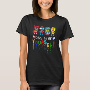 Camiseta Atrévete A Ser Superhéroes De Concienciación Sobre