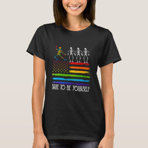 Camiseta Atrévete A Ser Tu Mismo Típico Lgbt Orgullo Movién
