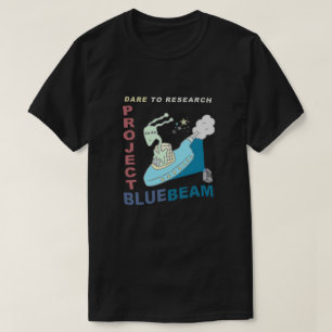 Camiseta Atrevimiento al haz del azul del proyecto de