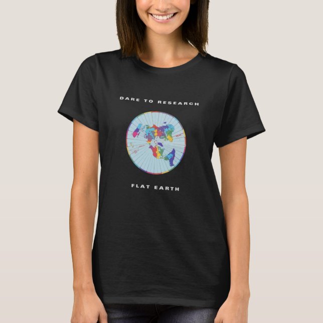 Camiseta Atrevimiento para investigar la tierra plana (Anverso)