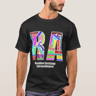 Camiseta Atributos positivos de RA de Ayudante Residente