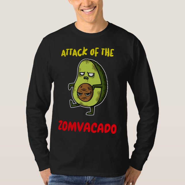 Camiseta ATTACK OF THE ZOMVACADO u2013  AVACADO HALLOWEEN C (Anverso)