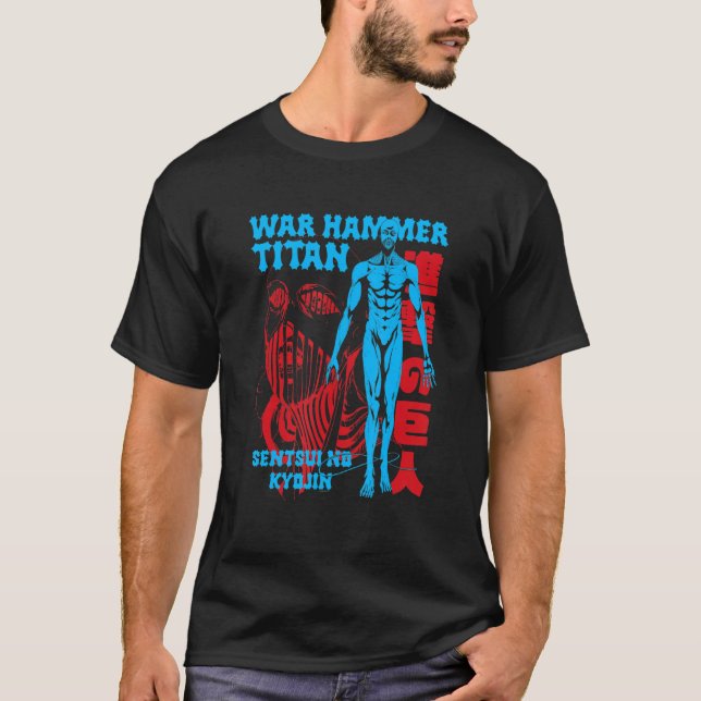 Camiseta Attack on Titan Season 4 War Hammer Full Body Pose (Anverso)