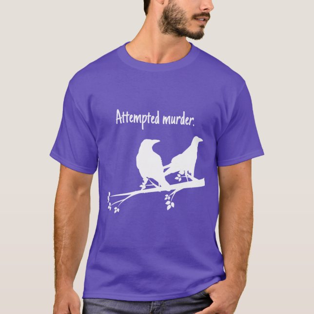 Camiseta Attempted Murder Design retro retro (Anverso)