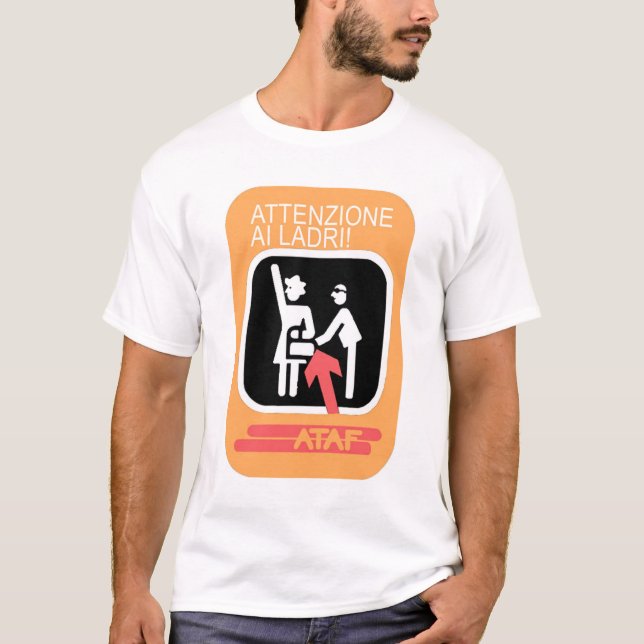 Camiseta ¡Attenzione Ai Ladri! (Anverso)