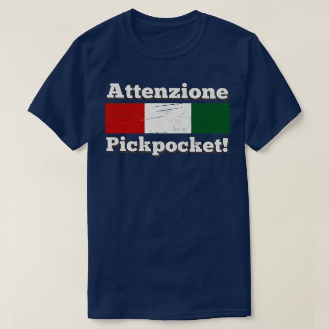 Camiseta Attenzione Pickpocket (Diseño del anverso)
