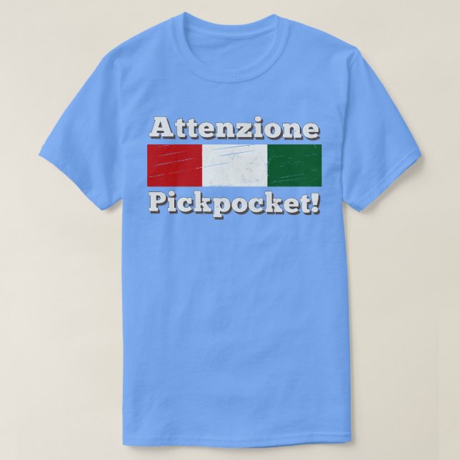 Camiseta Attenzione Pickpocket (Diseño del anverso)