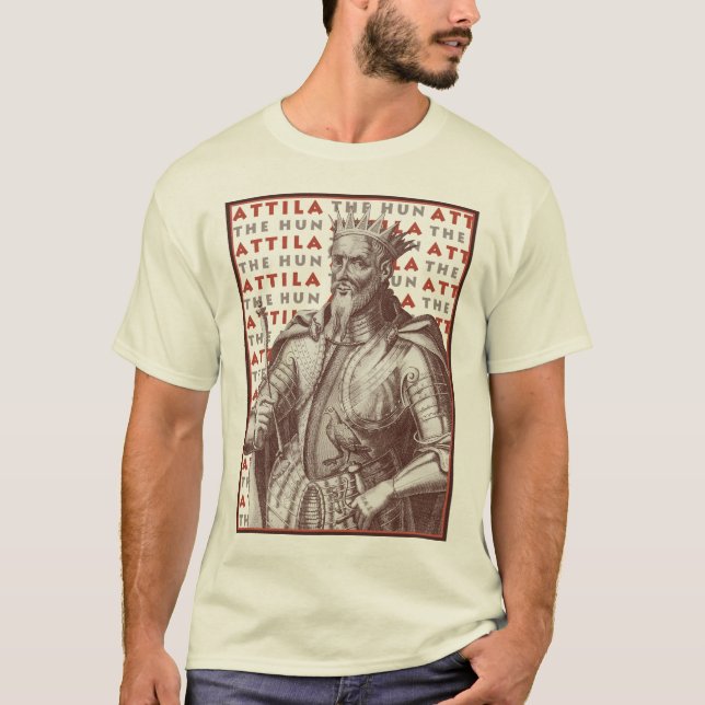 Camiseta Attila el Hun - látigo del imperio romano (Anverso)