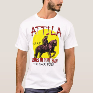 Camiseta Attila "Huns en viaje del Sun" (frente de la luz