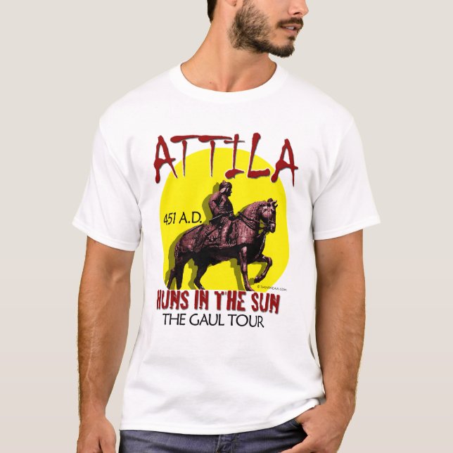 Camiseta Attila "Huns en viaje del Sun" (la luz de los (Anverso)